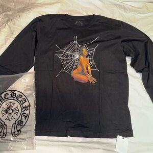 Black Long Sleeve Graphic Tee